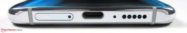 Bodem: SIM-slot, USB-C, microfoon, luidspreker