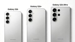 De Samsung Galaxy S26 familie zoals hij er waarschijnlijk niet uit zal zien. De Galaxy S26 Ultra zal waarschijnlijk aanzienlijk ronder zijn. (Afbeeldingsbron: Ice Universe)
