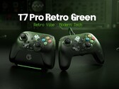 De T7 Pro Retro Green- en T7 Pro W Retro Green-controllers hebben een vergelijkbaar ontwerp.