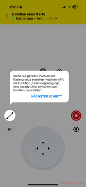 Rechte lijn functie helpt ook
