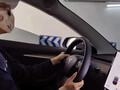 Mevrouw Zheng's Tesla scherm in een eng toeval geacteerd (beeld: Chengdu)