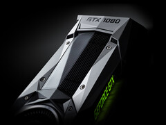GeForce GTX 1080, marketing render afgebeeld, en andere oudere Nvidia GPU's verliezen binnenkort driver-ondersteuning (Beeldbron: Nvidia)