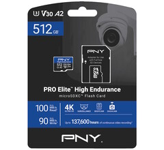 De PNY PRO Elite High Endurance microSD-flashkaarten overleven het gebruik van continue video-opnamen in body-, dash- en beveiligingscamera's. (Afbeeldingsbron: PNY)