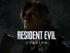 Resident Evil Requiem banner met Leon (bron: screenshot, Resident Evil YouTube met bewerkingen)