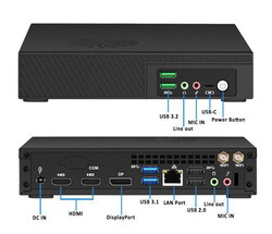 Newsmay Neosmay S2-B560TPM - poorten (bron: Newsmay)