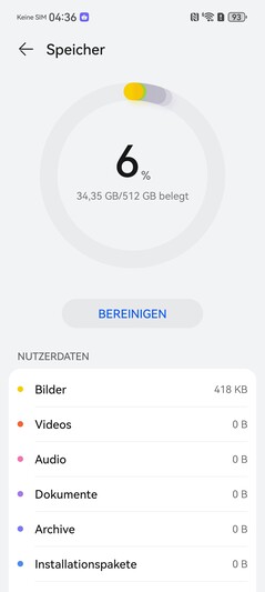 Huawei Pura 80 Ultra: Opslag