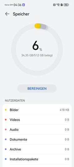 Huawei Pura 80 Ultra: Opslag