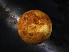 Illustratie van een kunstenaar die Venus en de ruimte voorstelt. (Afbeeldingsbron: BrunoAlbino - Pixabay)