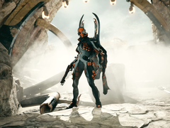 Een screengrab van Warframe op de PC