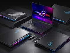 Asus ROG gaming laptops worden getoond (Afbeelding bron: Asus ROG blog met bewerkingen)
