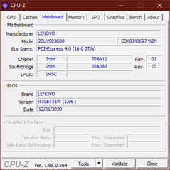 CPU-Z moederbord