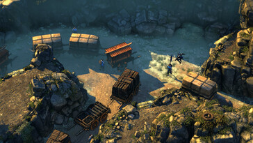 Een afbeelding met verschillende personages in Shadow Tactics: Blades of the Shogun.