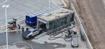 Cybertruck testkamer voor waterlekkage