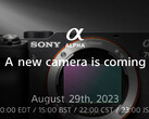 Sony's teaser voor een nieuwe cameralancering op 29 augustus lijkt eerdere geruchten over een update van de A7C compacte full-frame camera te bevestigen. (Afbeelding bron: Sony - bewerkt)
