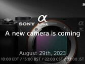 Sony's teaser voor een nieuwe cameralancering op 29 augustus lijkt eerdere geruchten over een update van de A7C compacte full-frame camera te bevestigen. (Afbeelding bron: Sony - bewerkt)