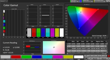 CalMAN sRGB-kleurengamma