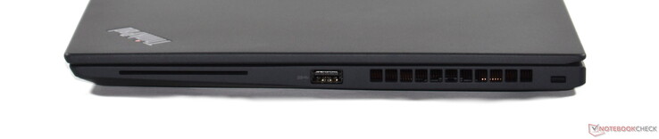 Rechts: smartcardlezer, USB-A 3.2 Gen 1, Kensington-slot
