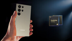 We zouden de eerste Samsung Galaxy vlaggenschip telefoon kunnen zien lanceren met een Dimensity chipset (afbeeldingsbron: Samsung en MediaTek [bewerkt])