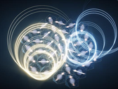 Wanneer onderzoekers een dunne laag nikkeljodide bestralen met een ultrasnelle laserpuls, ontstaan er kurkentrekkervormige kenmerken. (Bron: EurekAlert)
