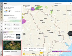 Microsoft Weer met advertenties in Roemenië (Afbeeldingsbron: Eigen)