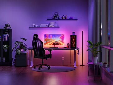 Nanoleaf PC Screen Mirror Lightstrip gaming-opstelling (Beeldbron: Nanoleaf PR)