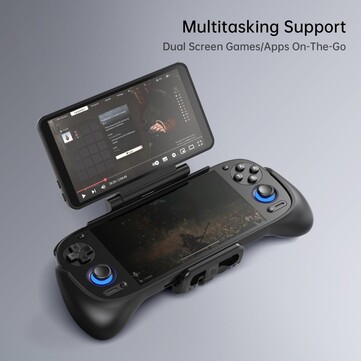 De Retroid Dual Screen Add-on kan in drie hoeken worden ingesteld. (Afbeeldingsbron: Retroid)