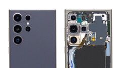 De allereerste teardown video van de Samsung Galaxy S24 Ultra laat het grotere koelsysteem en de grotere verdampingskamer zien. (Afbeelding: PBKReviews)
