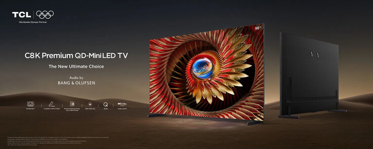 De TCL C8K Premium QD-MiniLED TV (bron: TCL)