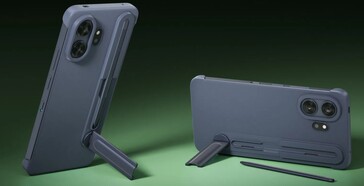 De optionele T-pen stylus wordt geleverd met een houder.