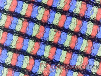 Matte subpixel array heeft last van lichte grianiness problemen