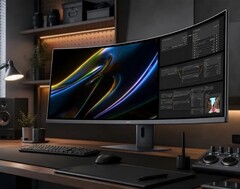 De HKC Apocalypse 43H180C-gamingmonitor heeft een beeldverhouding van 24:9 en een resolutie van 5k2k+.