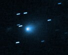 Een beeld van de interstellaire komeet 3I/ATLAS vastgelegd door Hubble (Beeldbron: NASA, ESA, David Jewitt en Joseph DePasquale; bijgesneden)