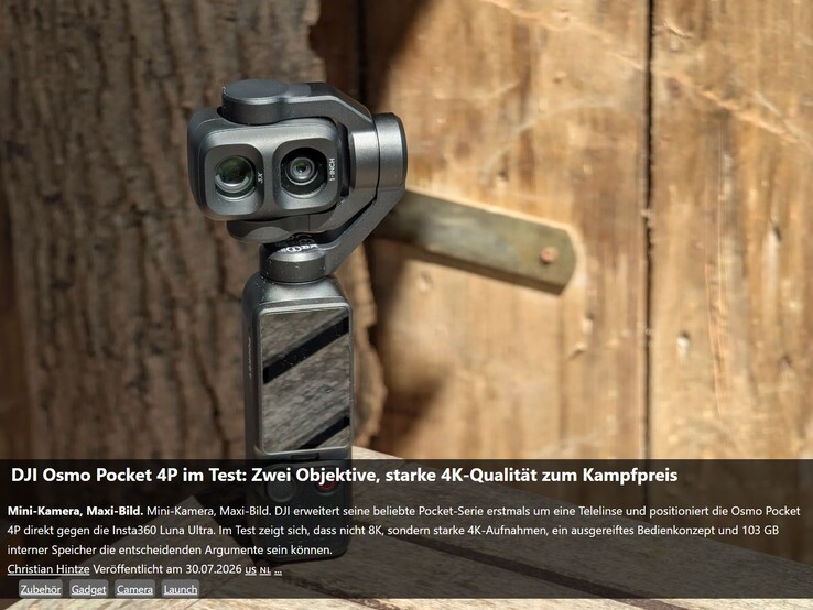 Onze review van de DJI Osmo Pocket 4P