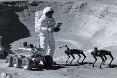 Chinese ingenieurs zijn van mening dat robothonden op de maan astronauten zouden kunnen bijstaan.