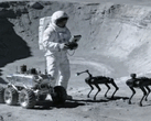 Chinese ingenieurs zijn van mening dat robothonden op de maan astronauten zouden kunnen bijstaan.