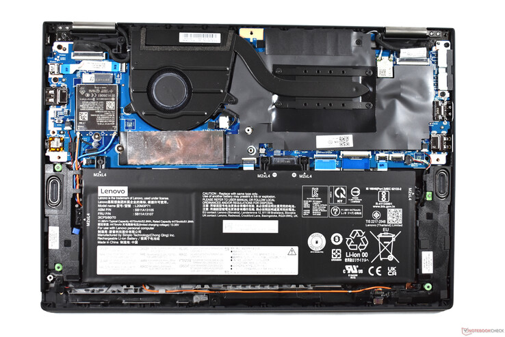 Lenovo ThinkPad X13 Yoga Gen 2: Zicht op het interieur