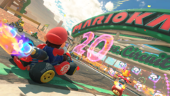 Mario Kart World race met Mario aan het stuur (Afbeelding bron: Nintendo of America)