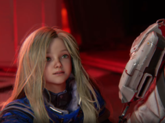 Een screenshot van de Pragmata trailer (bron: SteamDB)