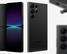 De Sony Xperia 1 IV werd vergeleken met de Samsung Galaxy S22 Ultra. (Afbeelding bron: Sony/Samsung - bewerkt)