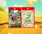 Splatoon Raiders en Yoshi en Mysterious Book retail cases getoond