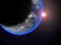 Een illustratie van een kunstenaar die de planeet Aarde in de ruimte toont. (Afbeeldingsbron: GuillaumePreat - Pixabay)