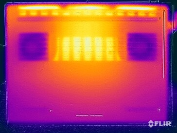 Stresstest oppervlaktetemperaturen (onder)