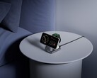 Anker's nieuwe Prime Wireless Charging Station (op de foto het opladen van een telefoon, een horloge en wat lijkt op TWS oordopjes) wordt in februari 2026 in de VS gelanceerd. (Afbeeldingsbron: Anker)