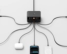 Zeven apparaten kunnen tegelijkertijd gevoed worden via USB-C of USB-A met een totaal maximum van 350 watt.
