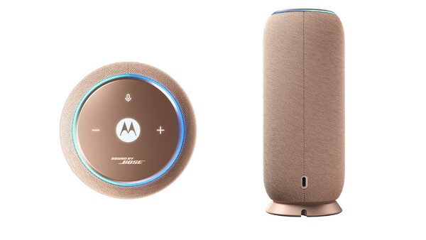 De Moto Sound Flow heeft aanraakbediening, een LED-ring en een USB-C poort voor opladen. (Afbeeldingsbron: Motorola)