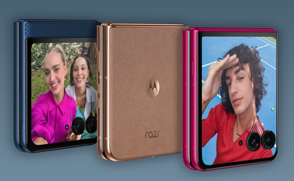 De Motorola Razr+ 2025 zal verkrijgbaar zijn in drie kleuren. (Afbeeldingsbron: Motorola)