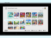 Virtueel Game Card-menu op de interface van de Nintendo Switch met populaire titels zoals The Legend of Zelda: Tears of the Kingdom, Splatoon 3 en Pokémon Scarlet. (Afbeeldingsbron: Nintendo)