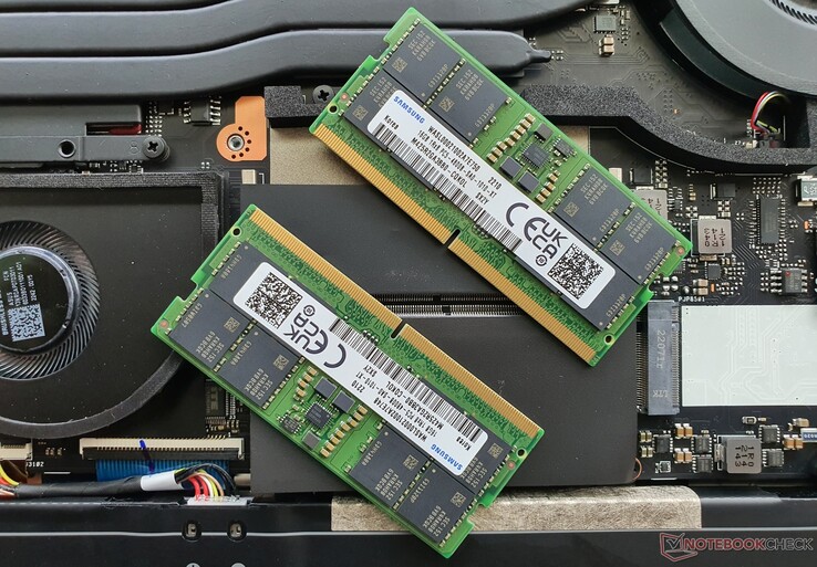 Dubbelkanaals configuratie: 2x 16 GB DDR5-4800 RAM (enkelvoudig gerangschikt)
