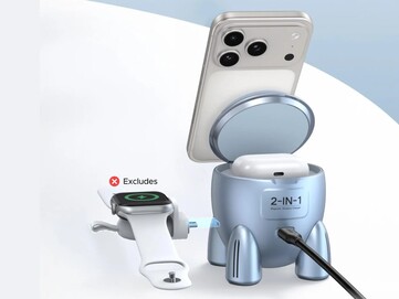 Het kan tegelijkertijd een iPhone en AirPods opladen. (Afbeeldingsbron: Ugreen)