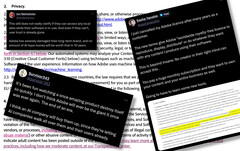 Gebruikers van Adobe zijn niet blij met wijzigingen in de gebruiksvoorwaarden van de software die vragen oproepen over hoe Adobe de inhoud van haar gebruikers wil gebruiken. (Afbeelding bron: Adobe / X - bewerkt)